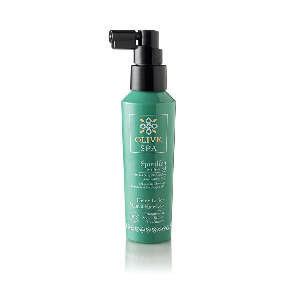 Spirulina Detox Lotion gegen Haarausfall mit Produktbild 