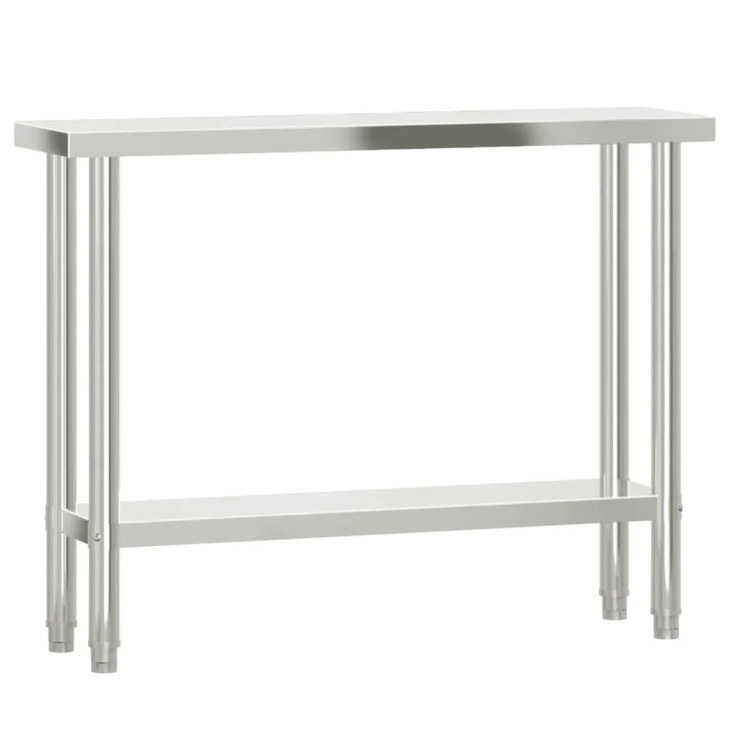 Table de préparation cuisine 110 cm inox - Idéal petits espaces atelier