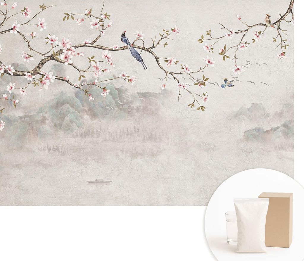 Fototapete - Wandbilder für Wohnzimmer - 208x146 cm - Dekorative Wandfolie - Modernes Design für Wanddekoration - Tapeten für Innenräume - Orie...