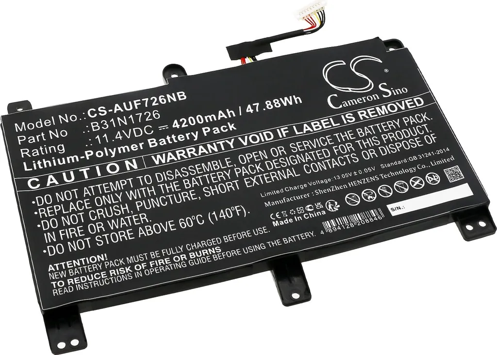 Batteria Business TECHTEK per Asus FX504GD-0181D8750H e FX504G