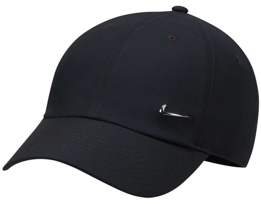 Nike Dri-FIT Club Cap - Kappe - Schwarz/Metallic Silver Produktbild 