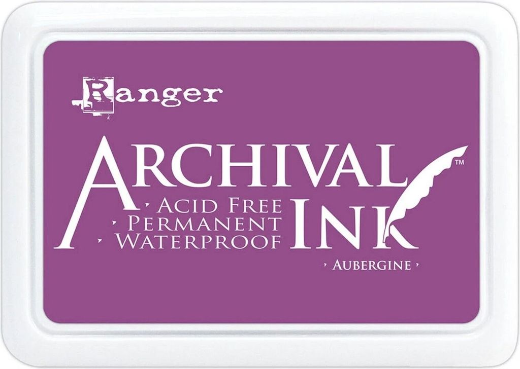 Ranger Archival Ink Stempelkissen - Feinkontur/Wasserfest Aubergine