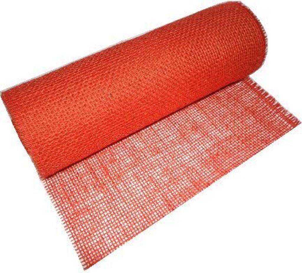 Juteband Tischläufer I rot I Breite 30 cm I Länge 10 Meter - 3,07 € pro Meter