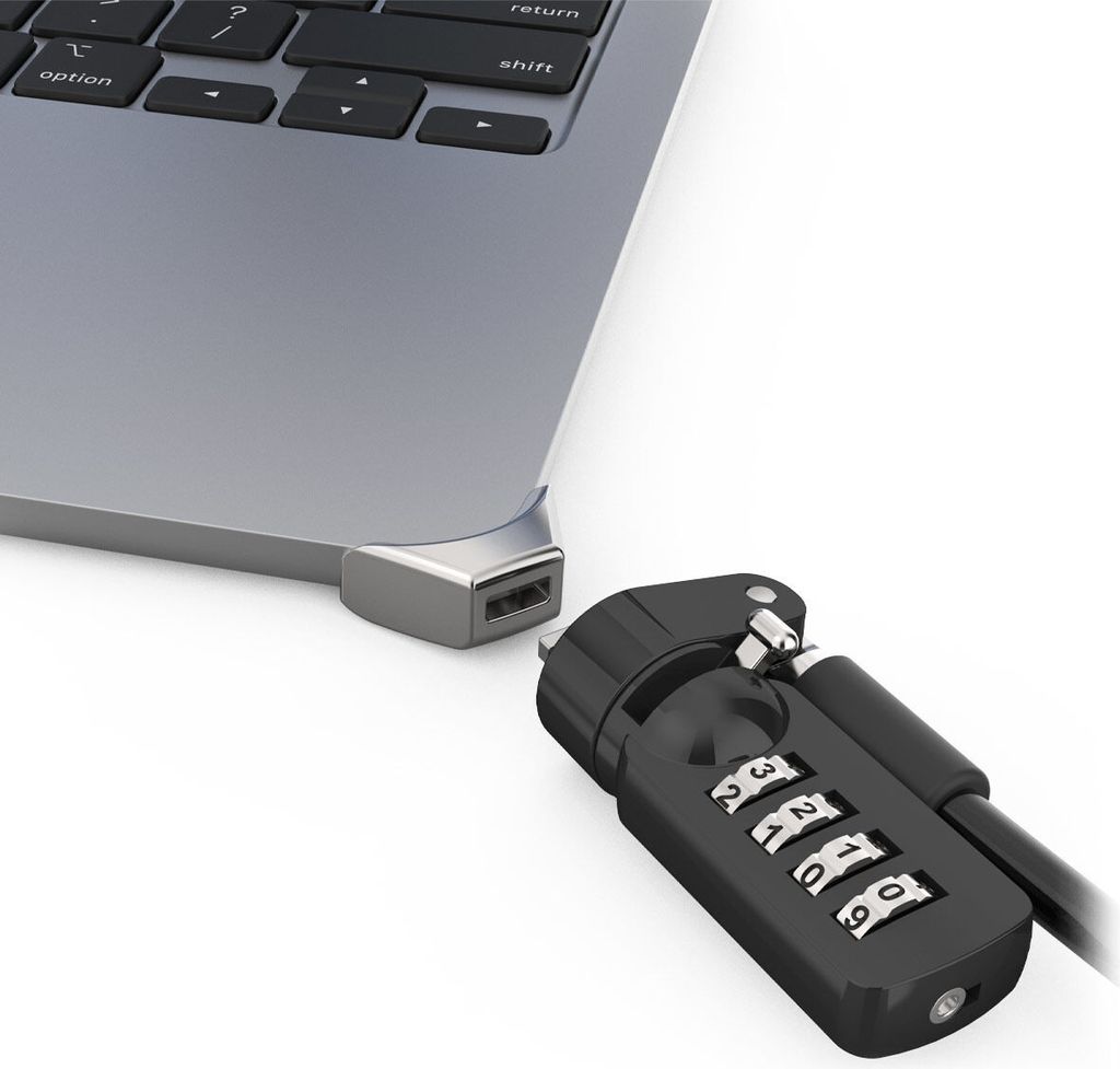 Compulocks Ledge adapter for MacBook Air 15" M2 and M3 with Combination Cable Lock - Sicherheitskit - Kombinationsschloss