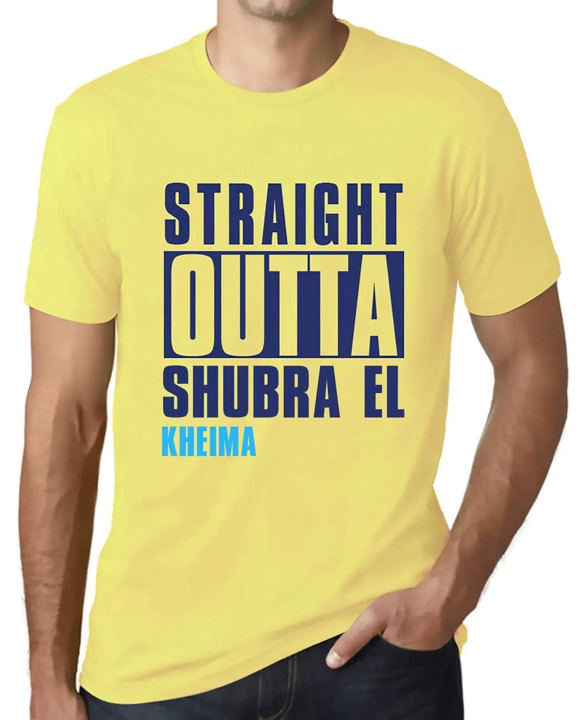 Herren Grafik T-Shirt Direkt aus Shubra el kheima – Straight Outta Shubra El Kheima – Öko-Verantwortlich Vintage Jahrgang Kurzarm Lustige Druck