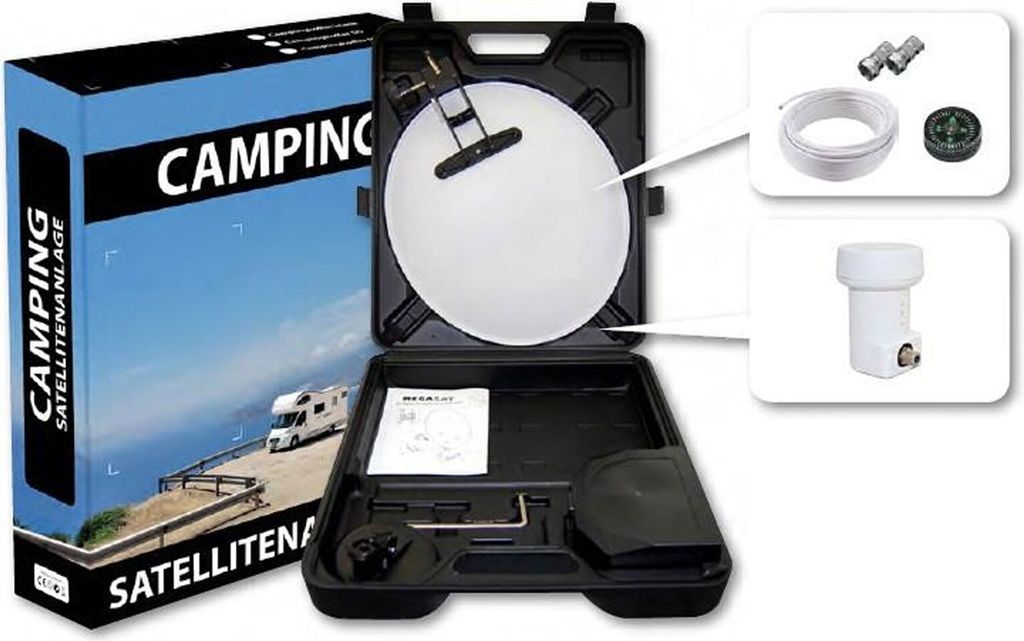 Megasat Campingkoffer mit LNB + Kabel Produktbild 