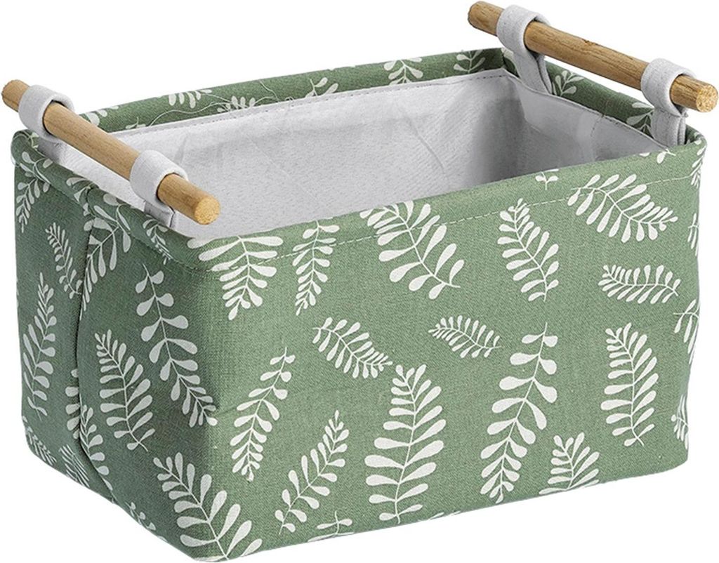 Zeller Úložný box s motivem listů bavlněný 30,5 x 21 x 18 Obrázek produktu 