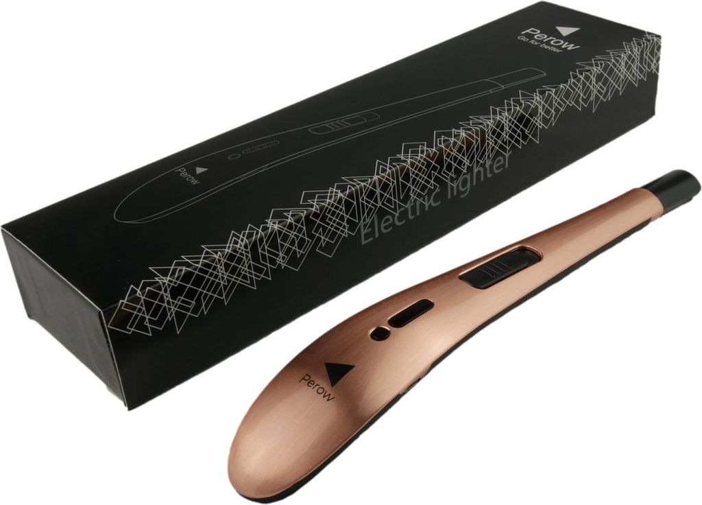 Wiederaufladbares langes elektrisches Feuerzeug - Rose Gold Produktbild 9