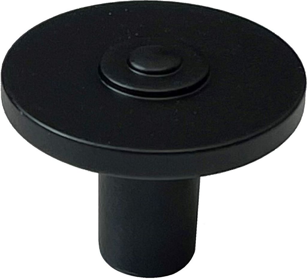 Möbelknopf Möbelknauf Metall Schwarz matt "Alessandro" Schrankgriff