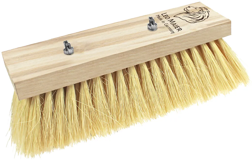 Balai brosse LEO MAIER Teerschrubber bois naturel goudron de 240 mm