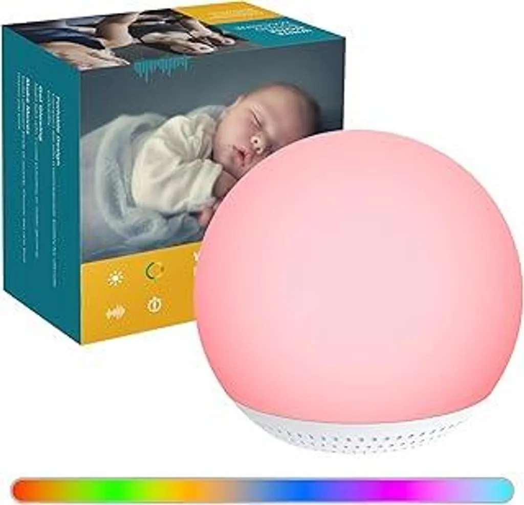 Recensione HOMGEN White Noise Machine Silicone Luce LED 7 Colori