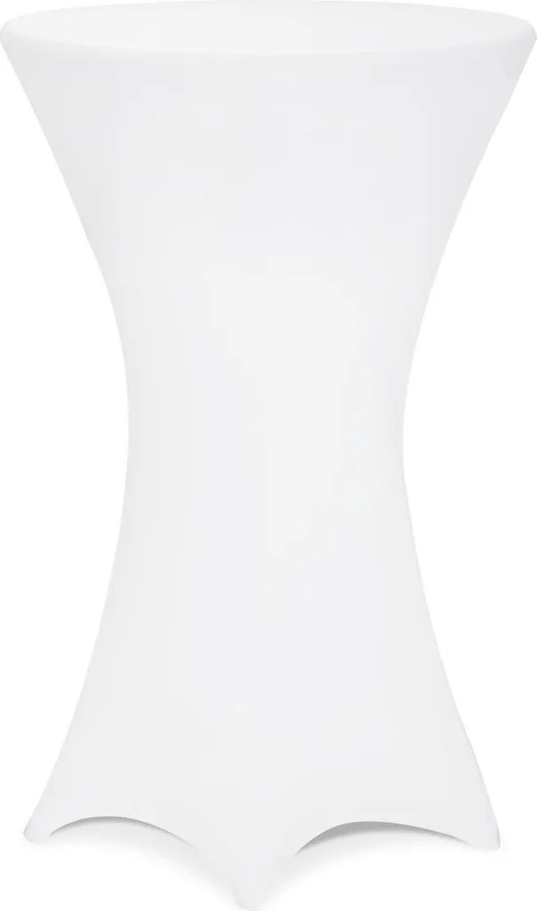 Nappe de Réception Mariage et Banquet - Housse de Table Blanche 70cm