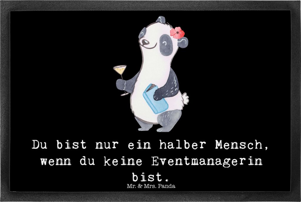Mr. & Mrs. Panda fußmatte Eventmanagerin Herz 40 x 60 cm - Produktbild 