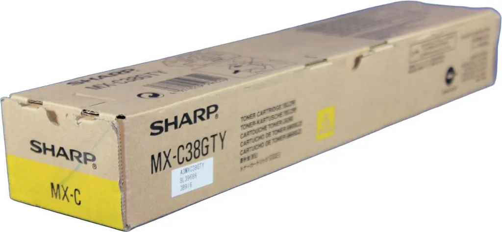 Cartouche de Toner Jaune Sharp MX-C38GTY Haute Capacité 10 000 Pages