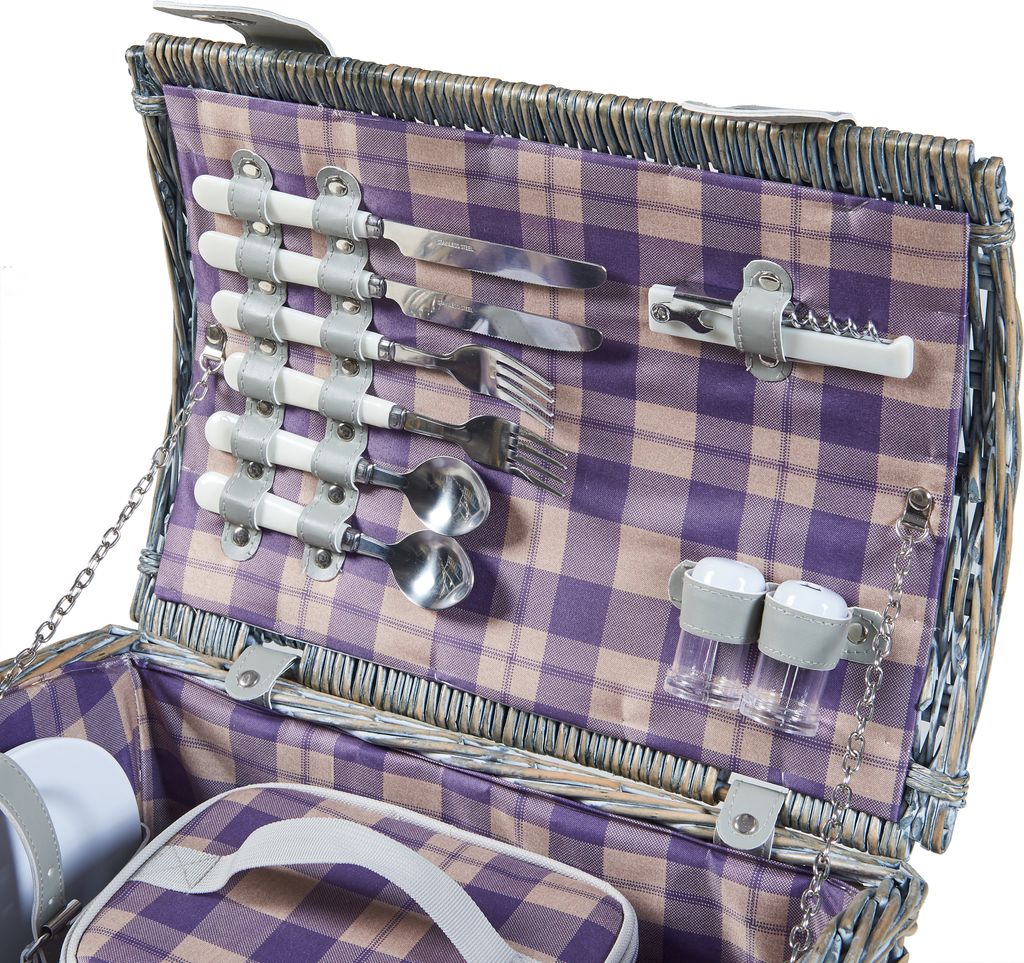 Picknickkorb ‘Folldal’ Komplettsett mit Isoliertasche für 2 Produktbild 10