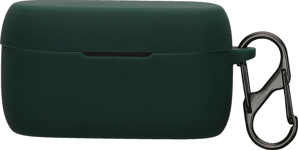 kwmobile Hülle kompatibel mit Jabra Evolve 2 Buds Kopfhörer - Silikon Schutzhülle Etui Case Cover Schoner in Dunkelgrün