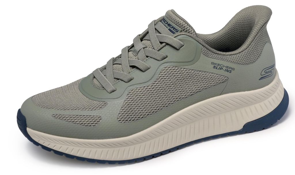 Skechers Herren-Sneaker Bobs Squad 4 freihändig Olivgrün Produktbild 