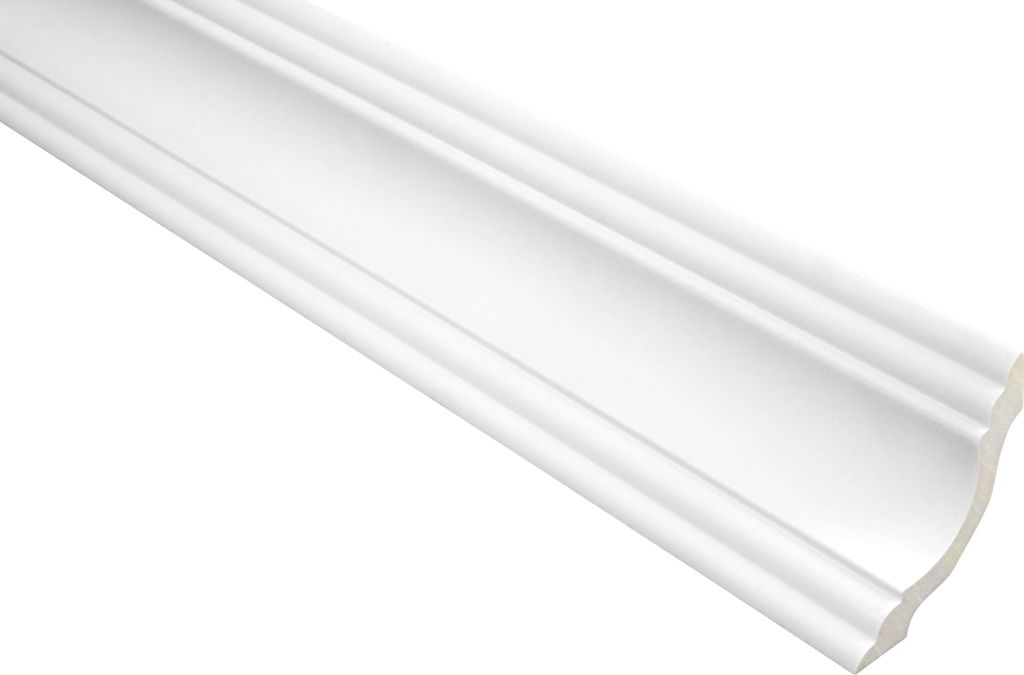 HEXIM Stuckleisten glatt PolyurethanPolyurethane Stuck Dekorbau für Wand und Decke | 2 Meter FH9014 72x72mm | Deckenverkleidung feuchtraum