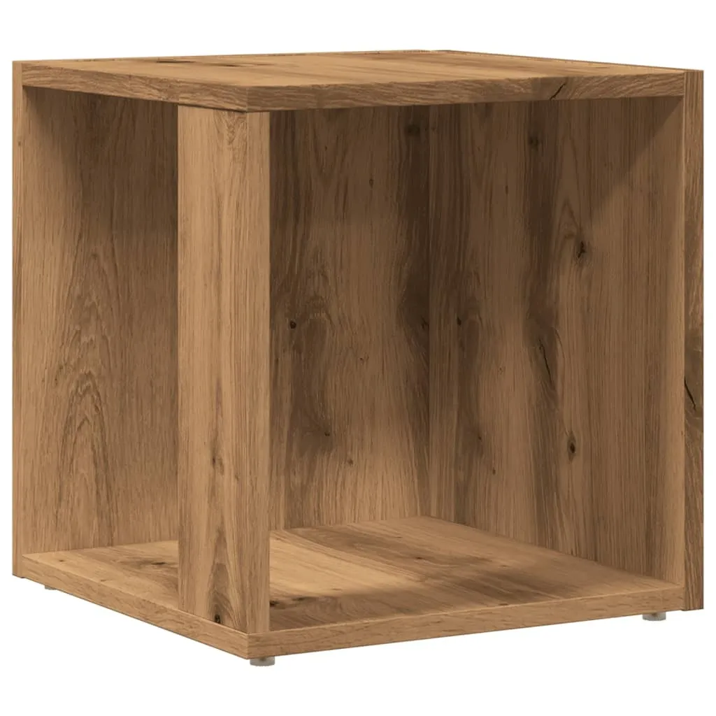 SYFAX™ Tavolino da Salotto Rovere Artigianale 33x33x34cm in Truciolato