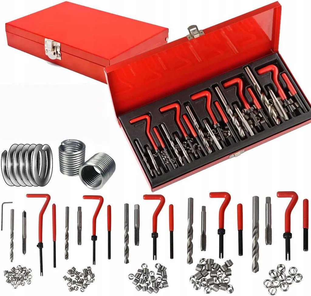 MAGMA 131 pz Kit Ripristino Filetti | Set Professionale M5-M12 Acciaio