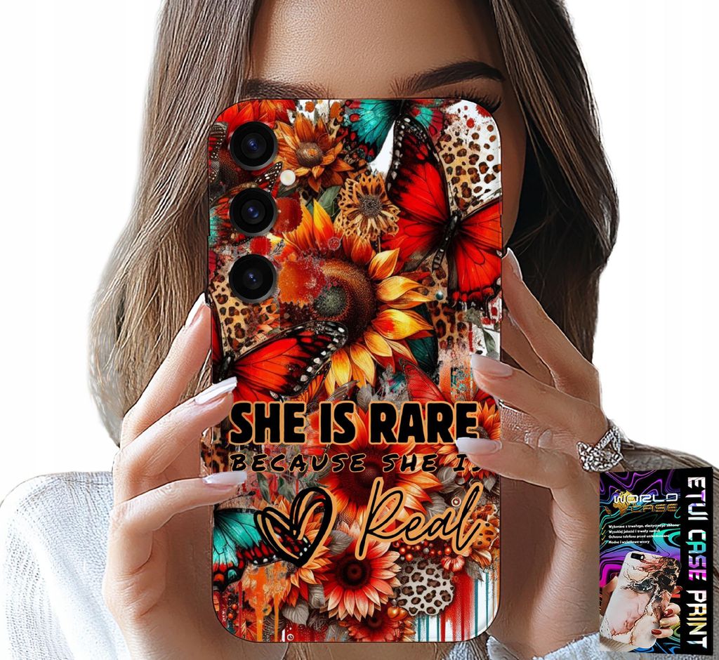 Fall Für Samsung Galaxy A04S - Sie Ist Selten, Sonnenblumen, Blumen, Schmetterlinge