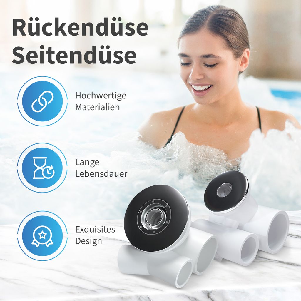 Set Bausatz für Whirlpool Jacuzzi 8 Seiten- und Produktbild 2