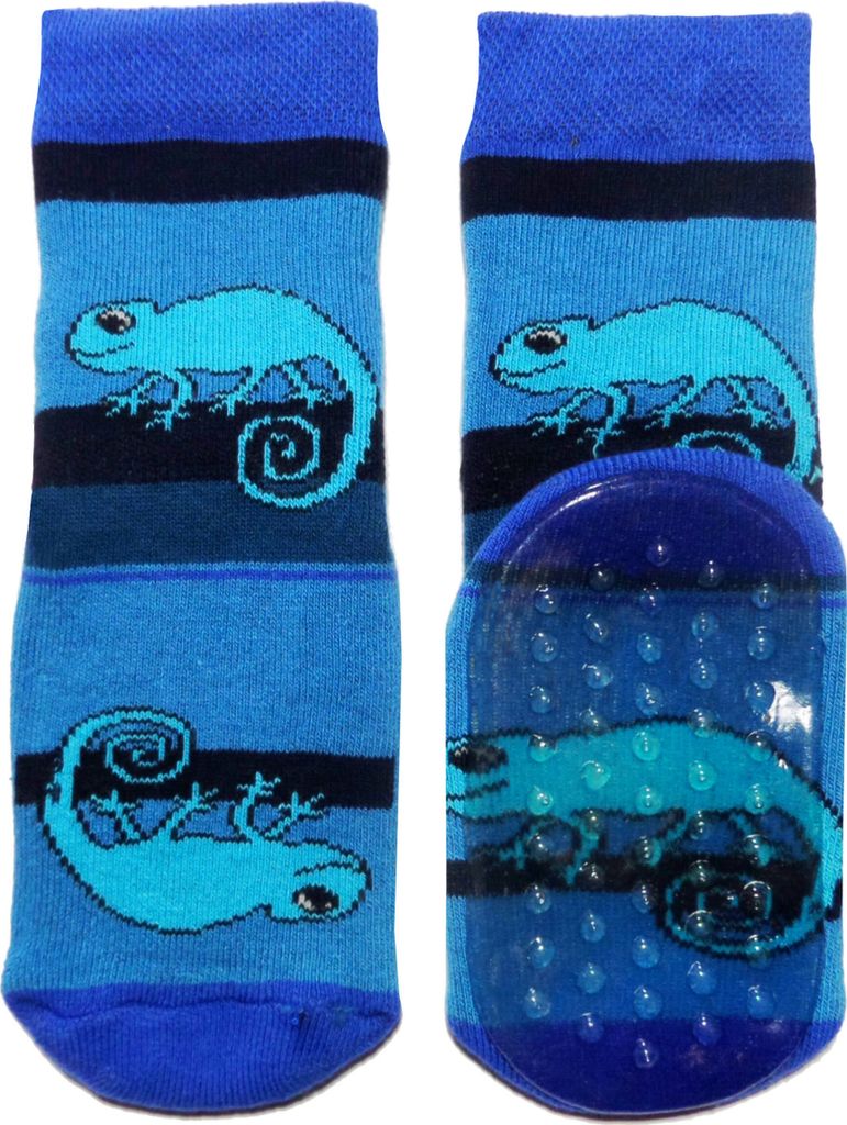 Kinder ABS-Socken Chamäleon Kornblau Größe 35-38