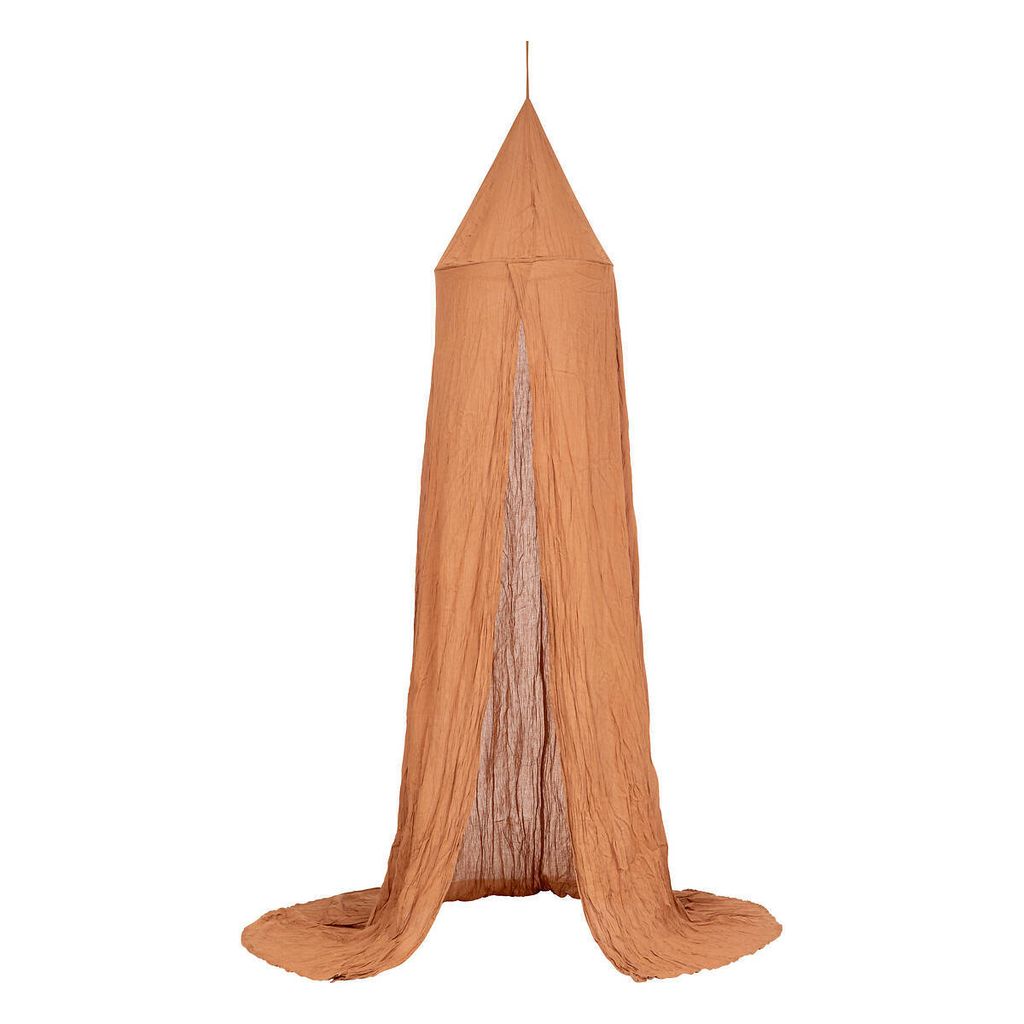 Betthimmel "lili" aus baumwollgaze h 250cm braun - Atmosphera créateur d'intérieur