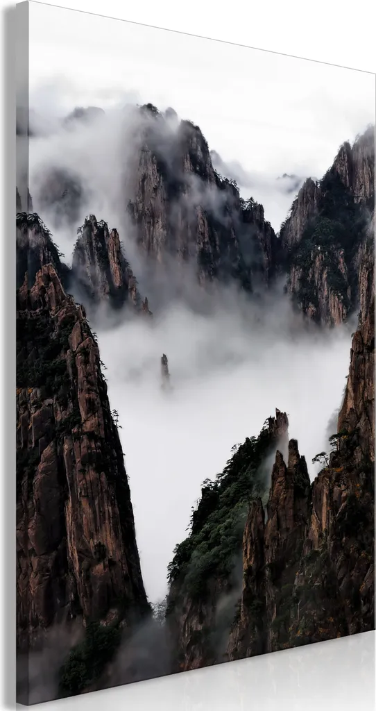 Offerta Quadro Moderno Huang Shan 40x60 - Stampa su Tela Verticale