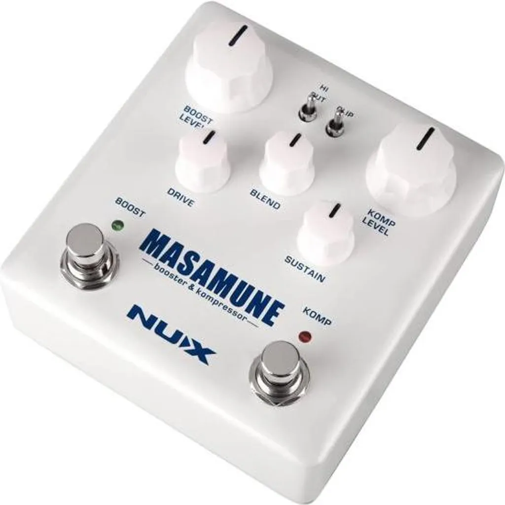 Pédale d'effet Nux Masamune Booster et Compresseur pour guitare électrique