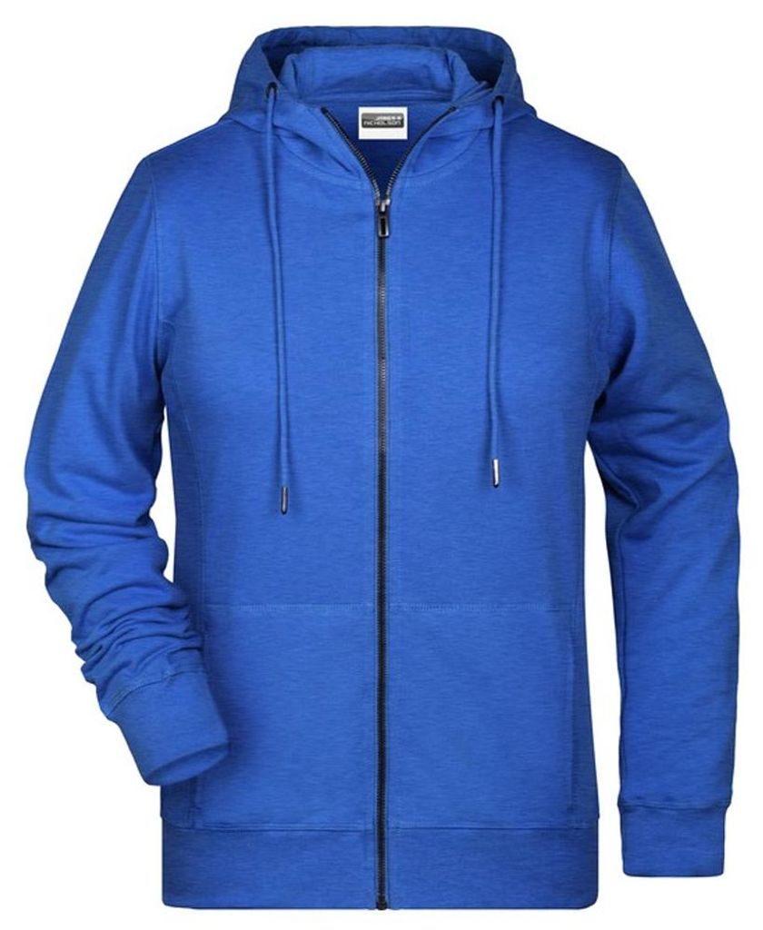 James and Nicholson - Hoodie mit durchgehendem Reißverschluss für Damen LT2777 (S) (Königsblau meliert)