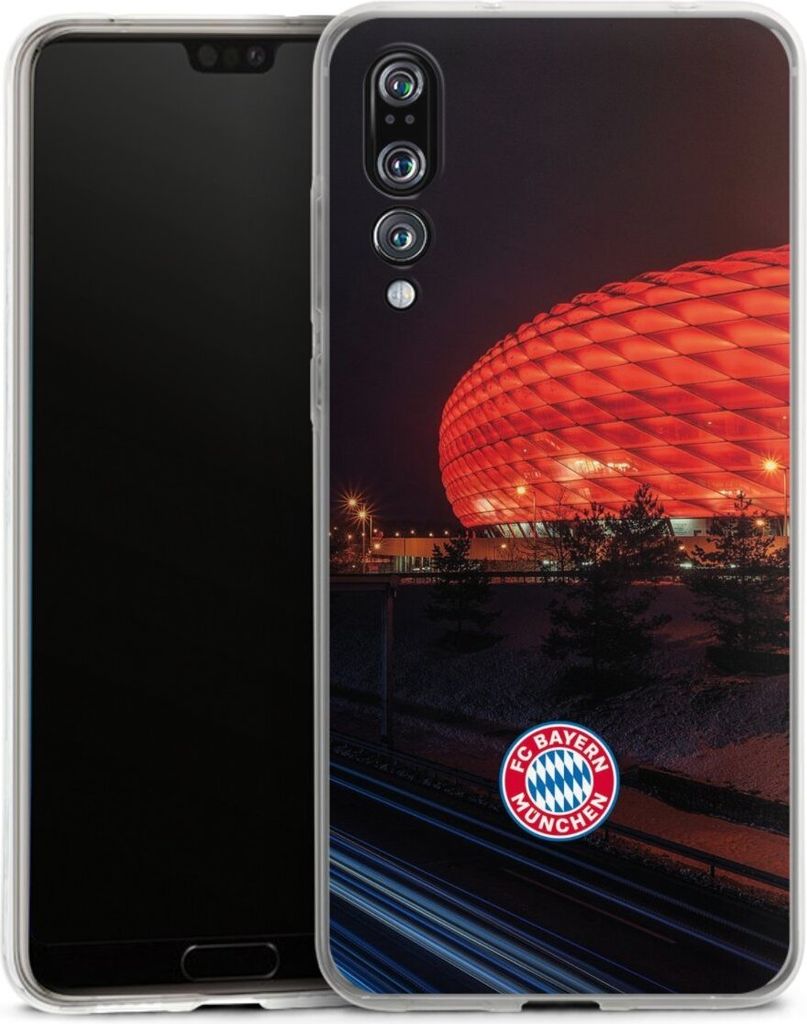 DeinDesign Handyhülle für Huawei P20 Pro Silikon Hülle Case Smartphone Schutzhülle FC Bayern München FCB Stadion
