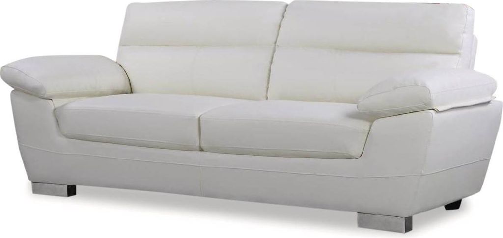 Canapé fixe en cuir reconstitué et PVC "Dallas" - 210 X 88 Image du produit 
