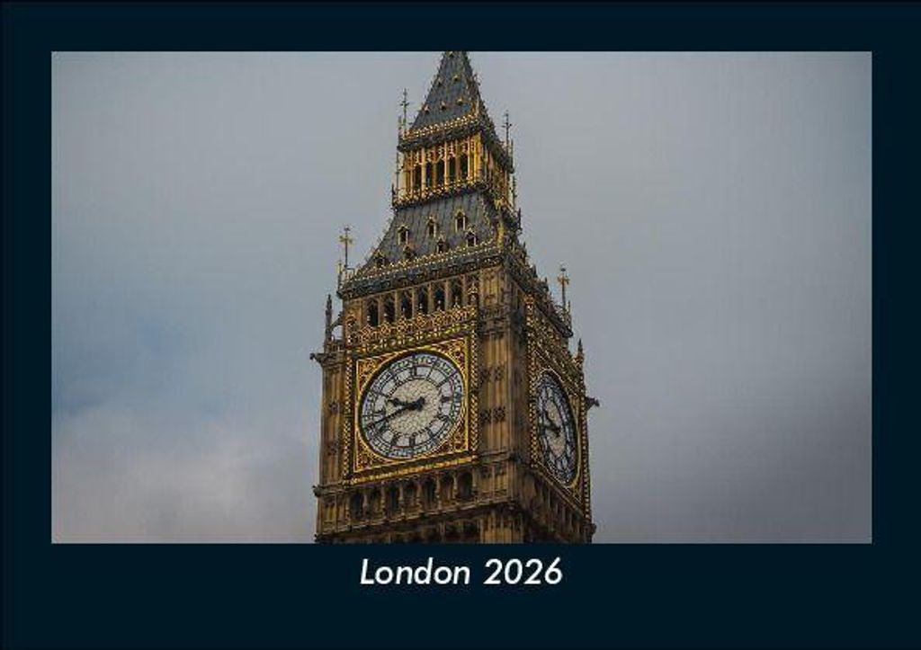 London 2026 Fotokalender - Querformat DIN A5, Monatskalender mit Bild-Motiven aus Industrie, Architektur, Wirtschaft und Unternehmen