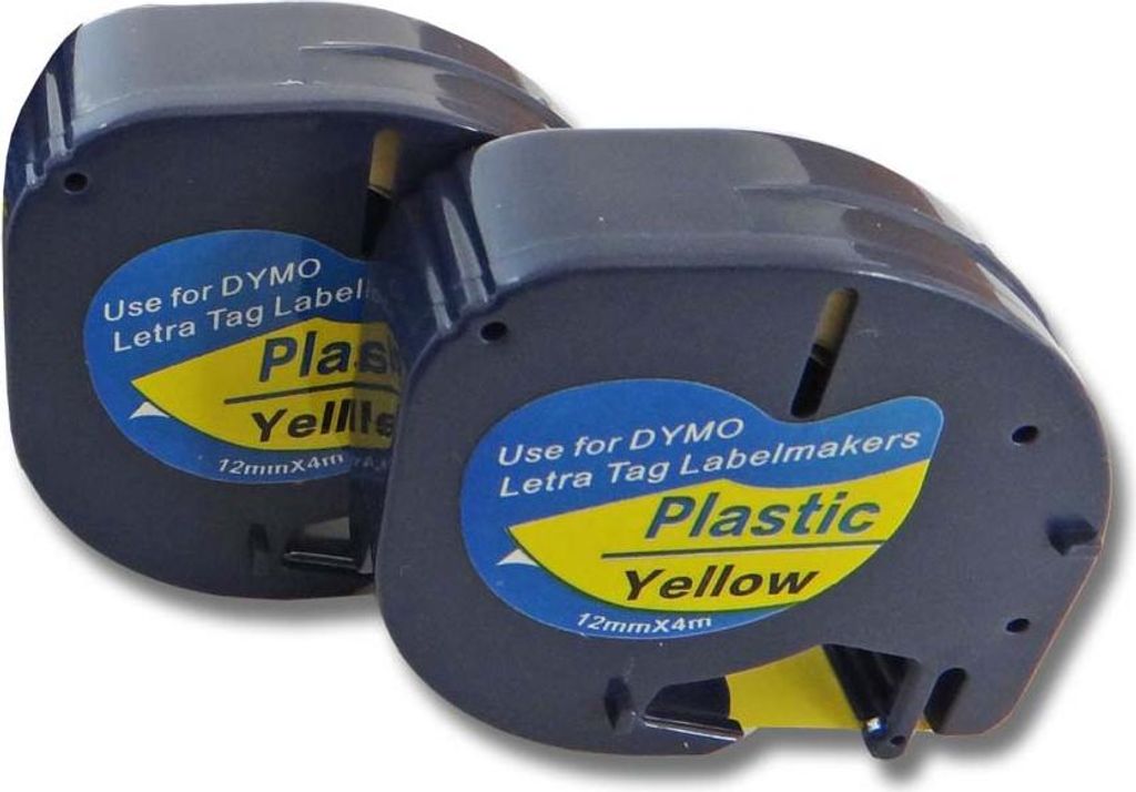 vhbw 2x Schriftband-Kassette Ersatz für Dymo 91202 für Produktbild 