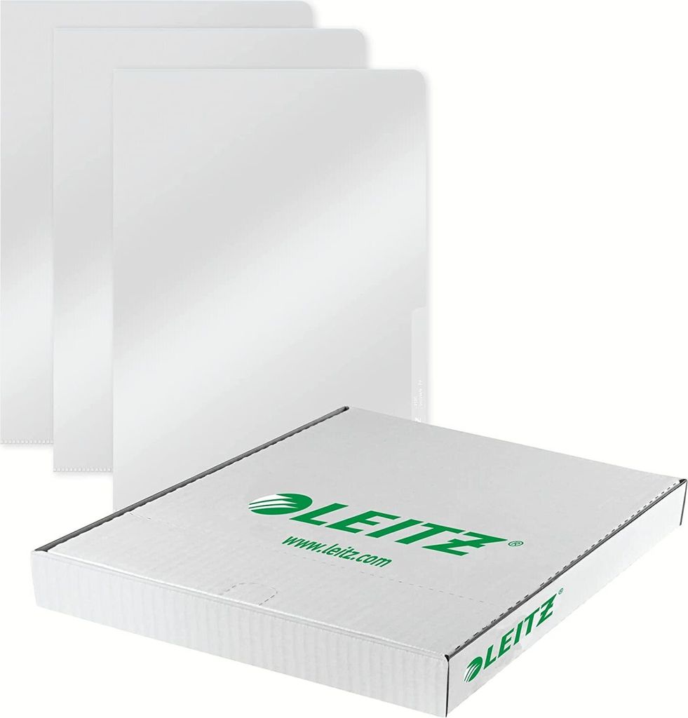 LEITZ Sichthülle Premium A4 PVC genarbt 0,15 mm 100 Hüllen