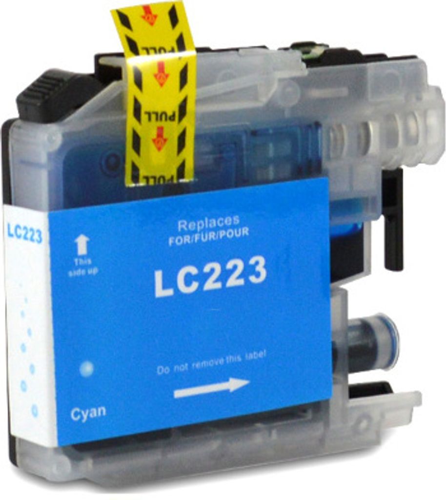 Druckerpatrone kompatibel mit Brother LC-223 Cyan für DCP-J4120 DW, DCP-J562 DW, MFC-J1140 W, MFC-J1150 DW, MFC-J1170 DW, MFC-J1180 DWT, MFC-J4420...