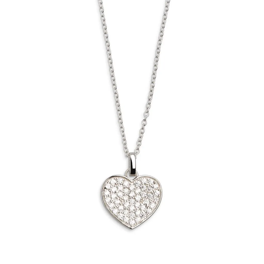 Collier Coeur Argent 925 Femme - Idée Cadeau Anniversaire et Saint-Valentin