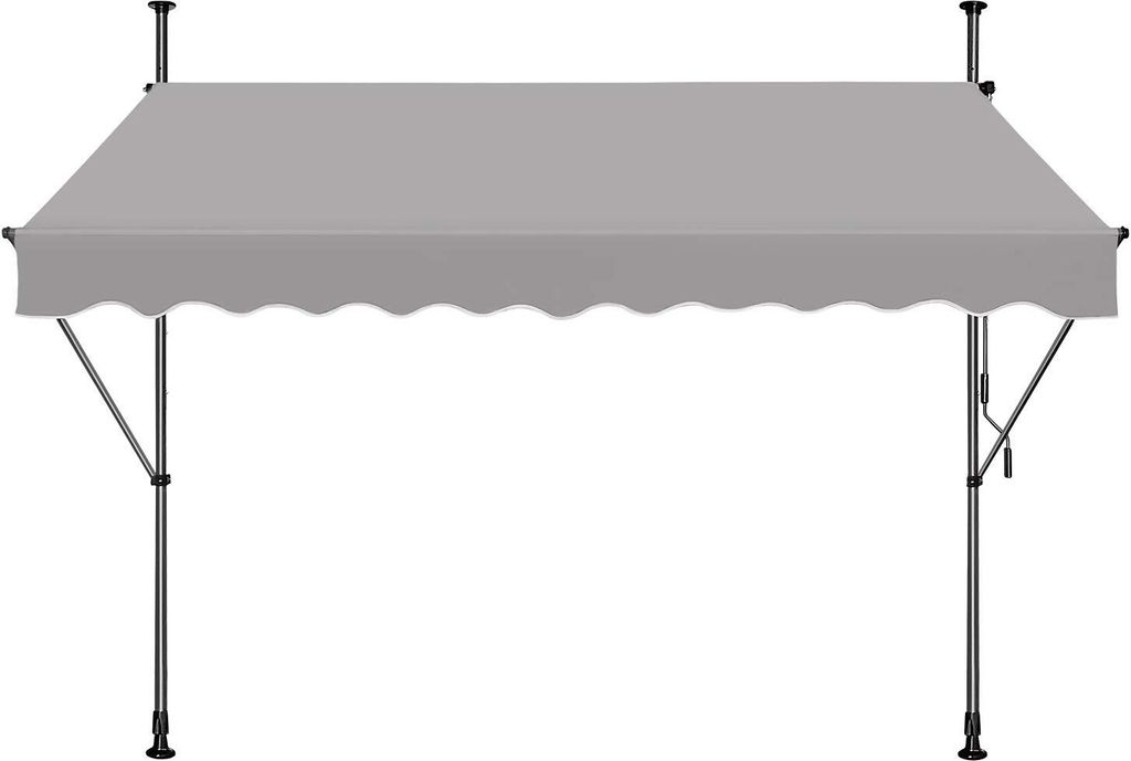 TRMLBE Klemmmarkise Balkonmarkise, Einziehbar Balkon-Sichtschutz Balkonbespannung Witterungsbeständig und Wasserabweisend, UV-beständig und höhe...