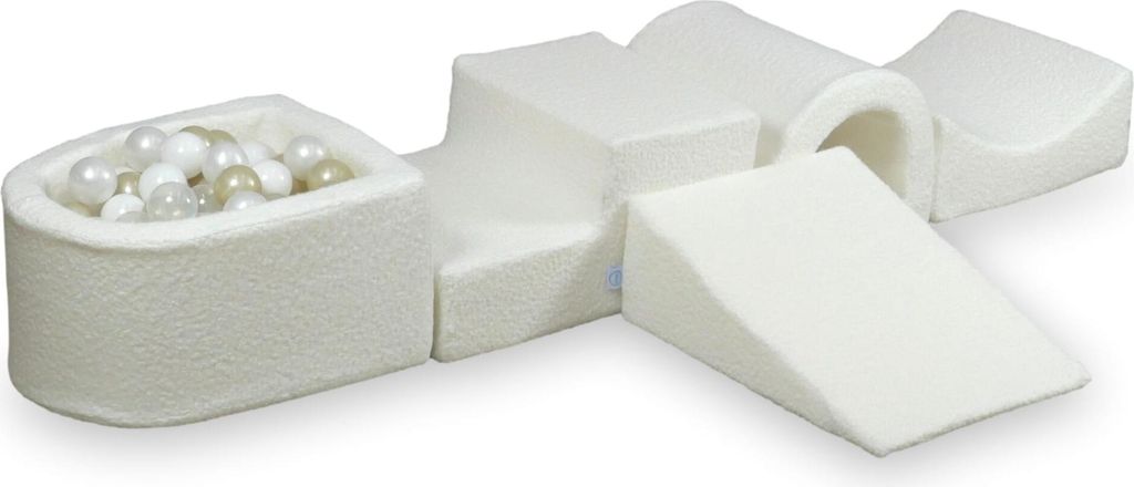 Pěnové hřiště s boucle mostem bílé 100 kuliček: Obrázek produktu 