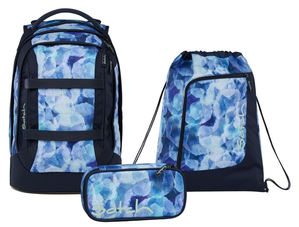 Satch, Schulrucksack-Set PACK Blurry Sky 3-teilig, ab 5. Produktbild 