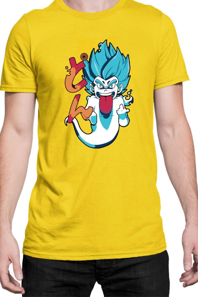 Herren T-Shirt Japan Manga Anime Comics Animation Dragon Anime Manga Ball Vegeta 10, Man 2XL / Gelb