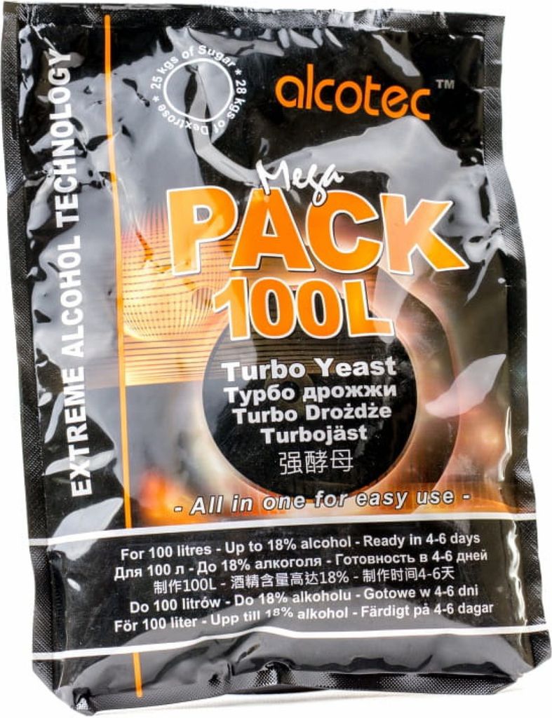 Alcotec Turbohefe 360g – Mega Pack 100L, Turbo Hefe Produktbild 