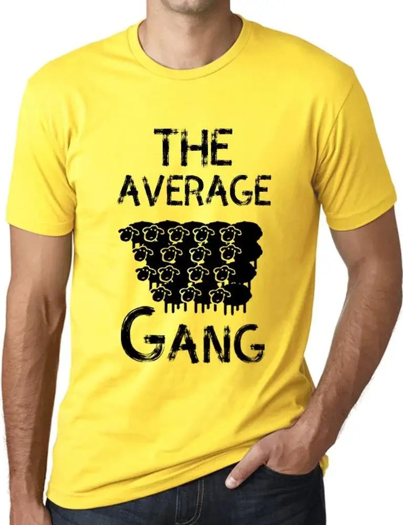 Herren Grafik T-Shirt Die durchschnittliche Bande – The Average Gang – Öko-Verantwortlich Vintage Jahrgang Kurzarm Lustige Druck Geburtstag Ge...