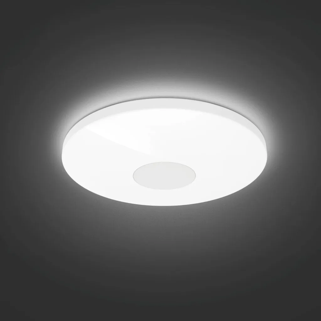 Plafonnier LED 40W WiFi de 50cm à Intensité Variable - Blanc Moderne - 3