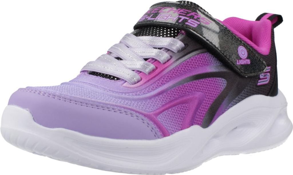 Skechers Errores de Foto 303713L-BKMT in Black Mesh/Multi Trim color size 28