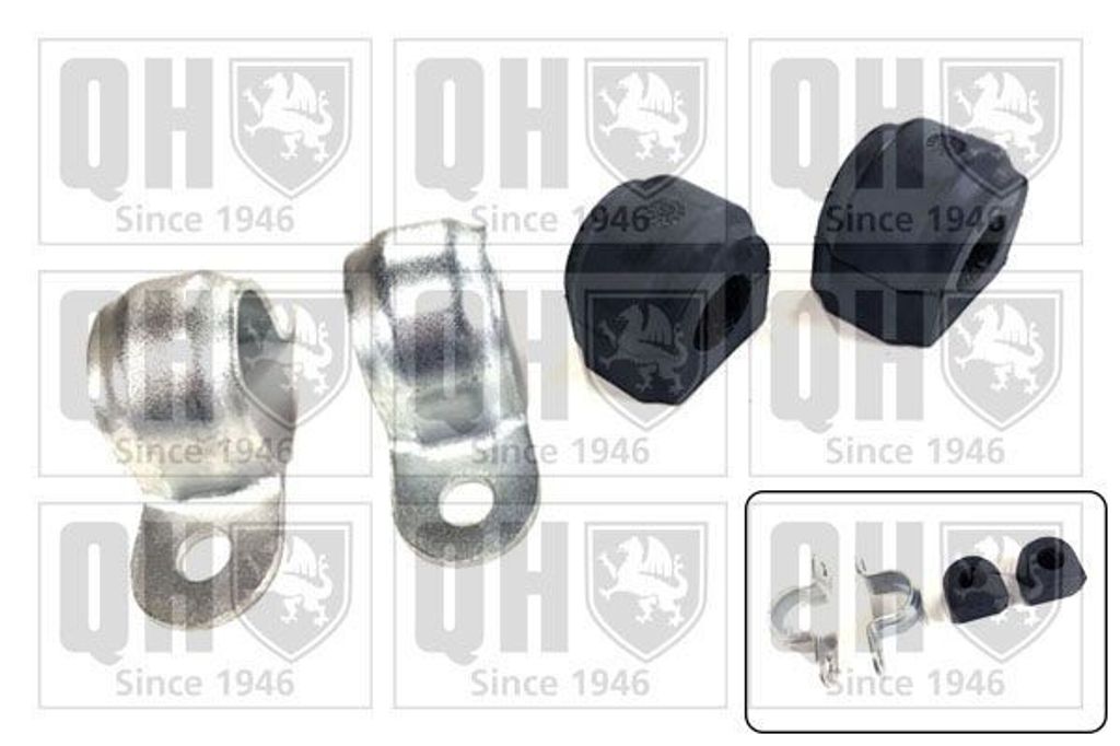 QUINTON HAZELL EMBK3103 Stabilisatorlager Reparatursatz für MINI Schrägheck (R56) Hinten 16mm Gummilager