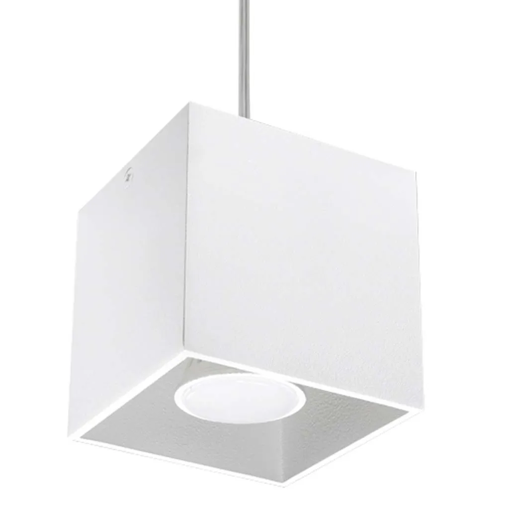 Lampada a Sospensione QUAD 1 Bianco Sollux Lighting | Alluminio GU10