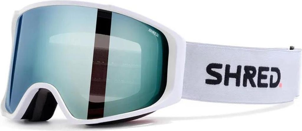 Shred Simplify+ Skibrille Weiß CBL 2.0 Deep Blue Mirror/CAT2+CBL Sky Mirror/CAT1 Herren,Damen Weiß CBL 2.0 Deep Blue Mirror/CAT2+CBL Sky Mirror/CAT1