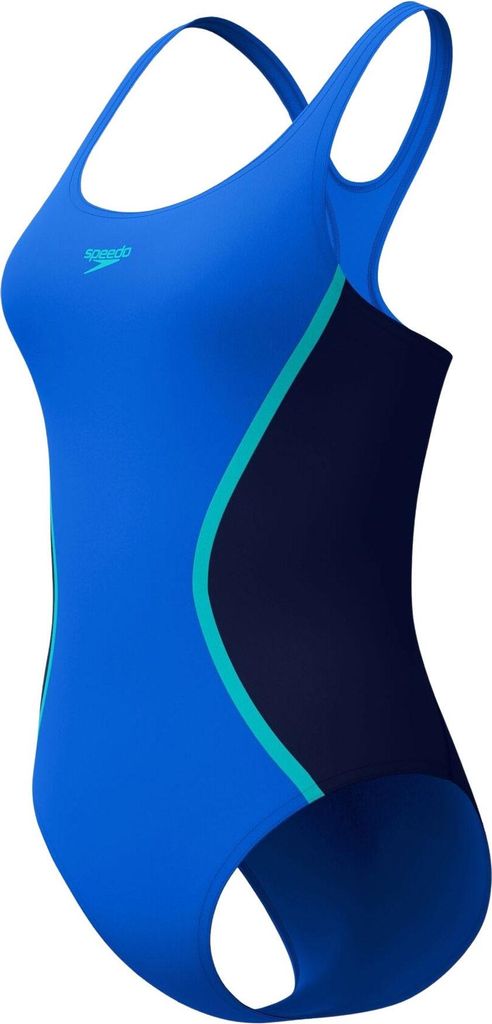 Speedo Solid Splice Medalist Badeanzug Damen